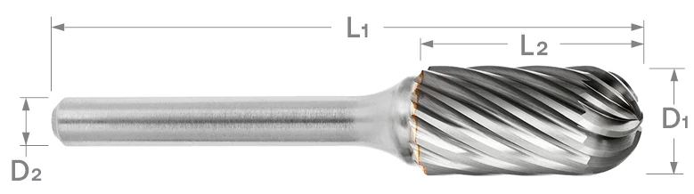 SC Series Stainless Steel Cut Carbide Burr | RTJ Tool Company