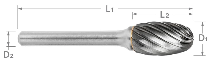 SE Series Stainless Steel Cut Carbide Burr | RTJ Tool Company