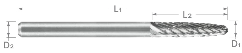SF Series High Temp Alloy Cut Carbide Burr | RTJ Tool Company
