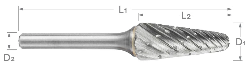 SL Series High Temp Alloy Cut Carbide Burr | RTJ Tool Company