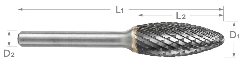 SH Series Heavy Duty Cut Carbide Burr | RTJ Tool Company