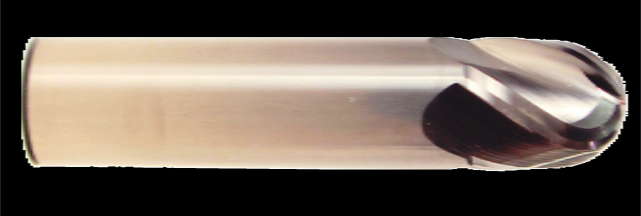 4 Flute, Stub Length, Ball Nose, Uncoated Carbide End Mill | RTJTool.com 4 Flute, Stub Length, Ball Nose, Uncoated Carbide End Mill | RTJTool.com
