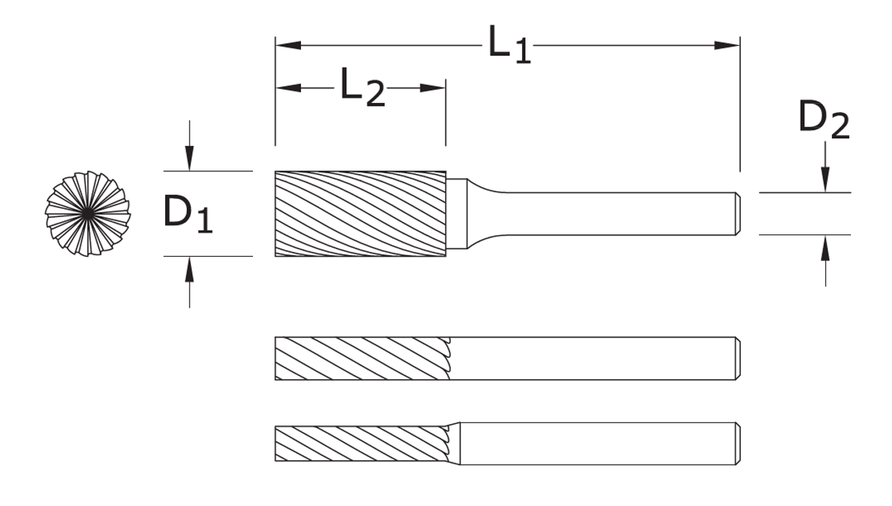 SB Series Carbide Burr | RTJ Tool Company