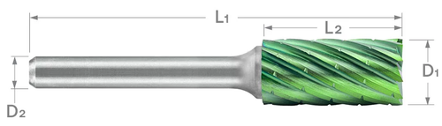 SB Series Double Cut Carbide Burr | RTJ Tool Company