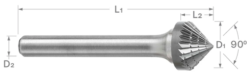 SK Series Double Cut Carbide Burr | RTJ Tool Company