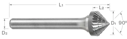 SK Series Double Cut Carbide Burr | RTJ Tool Company