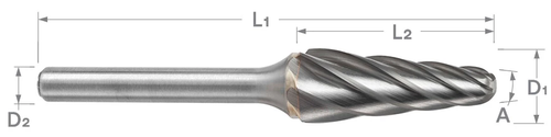 SL Series Non-Ferrous Cut Carbide Burr | RTJ Tool Company
