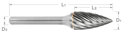 SG Series Stainless Steel Cut Carbide Burr | RTJ Tool Company