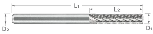 SA Series High Temp Alloy Cut Carbide Burr | RTJ Tool Company
