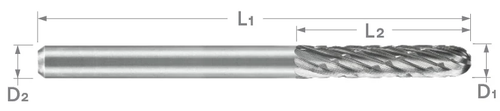 SC Series High Temp Alloy Cut Carbide Burr | RTJ Tool Company
