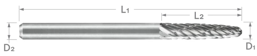 SF Series High Temp Alloy Cut Carbide Burr | RTJ Tool Company