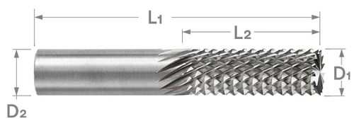 Composite Routers - With End Cut | RTJ Tool Company
