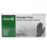 Aspen Black Nitrile Gloves
