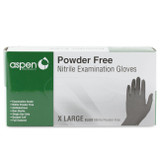 Aspen Black Nitrile Gloves