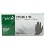 Aspen Black Nitrile Gloves