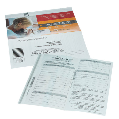 Avid Microchip Registration Forms