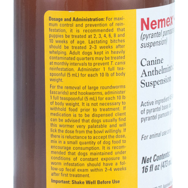 Nemex®-2 (Pyrantel Pamoate) Dog Puppy Dewormer