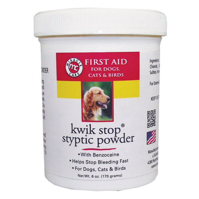 Kwik Stop Styptic Powder with Benzocaine - 0.5 oz