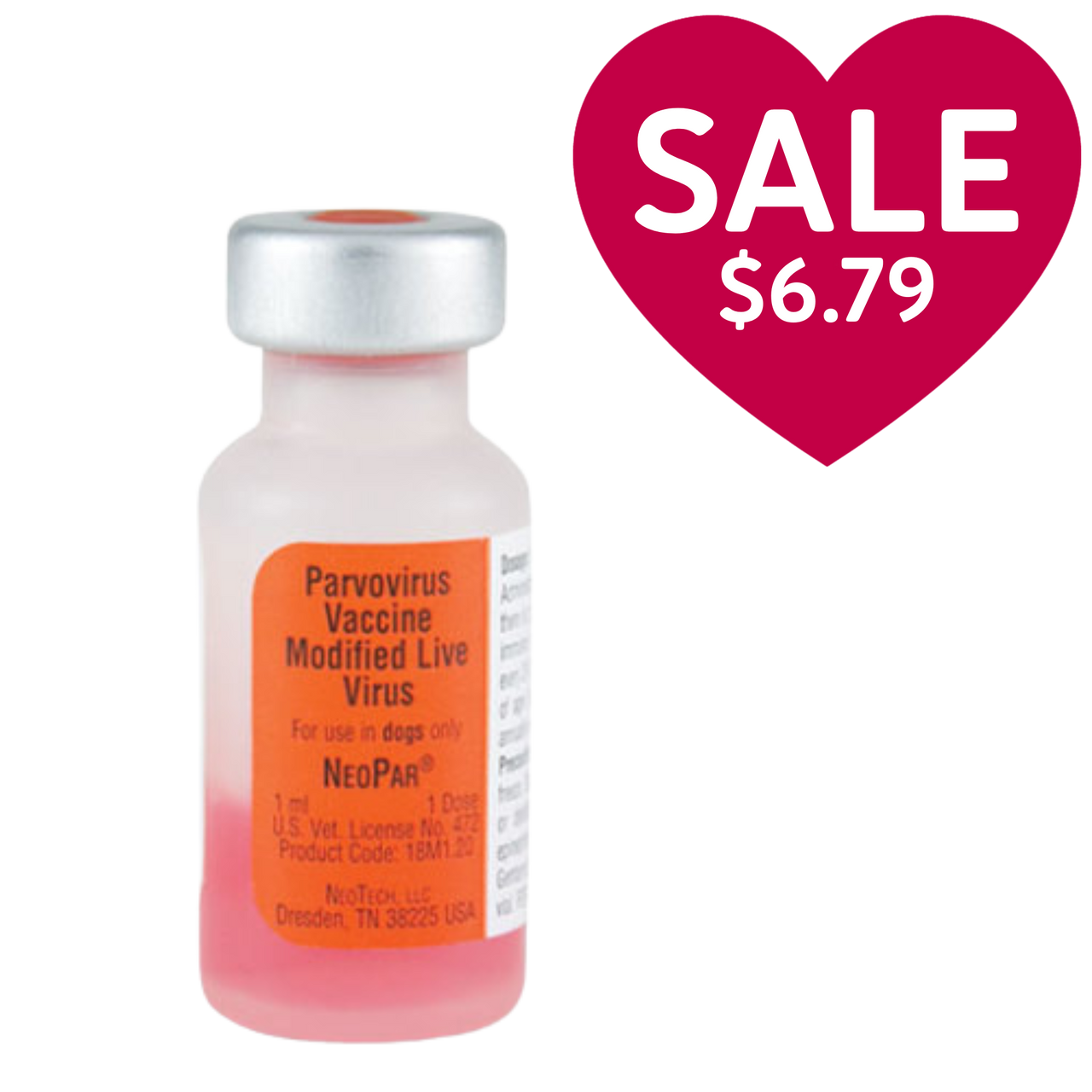 NeoPar® Parvo Vaccine for Dogs, Single Dose - Revival Animal Health