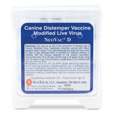 NeoVac D, 25x1 Dose | Revival Animal Health | Buy Now