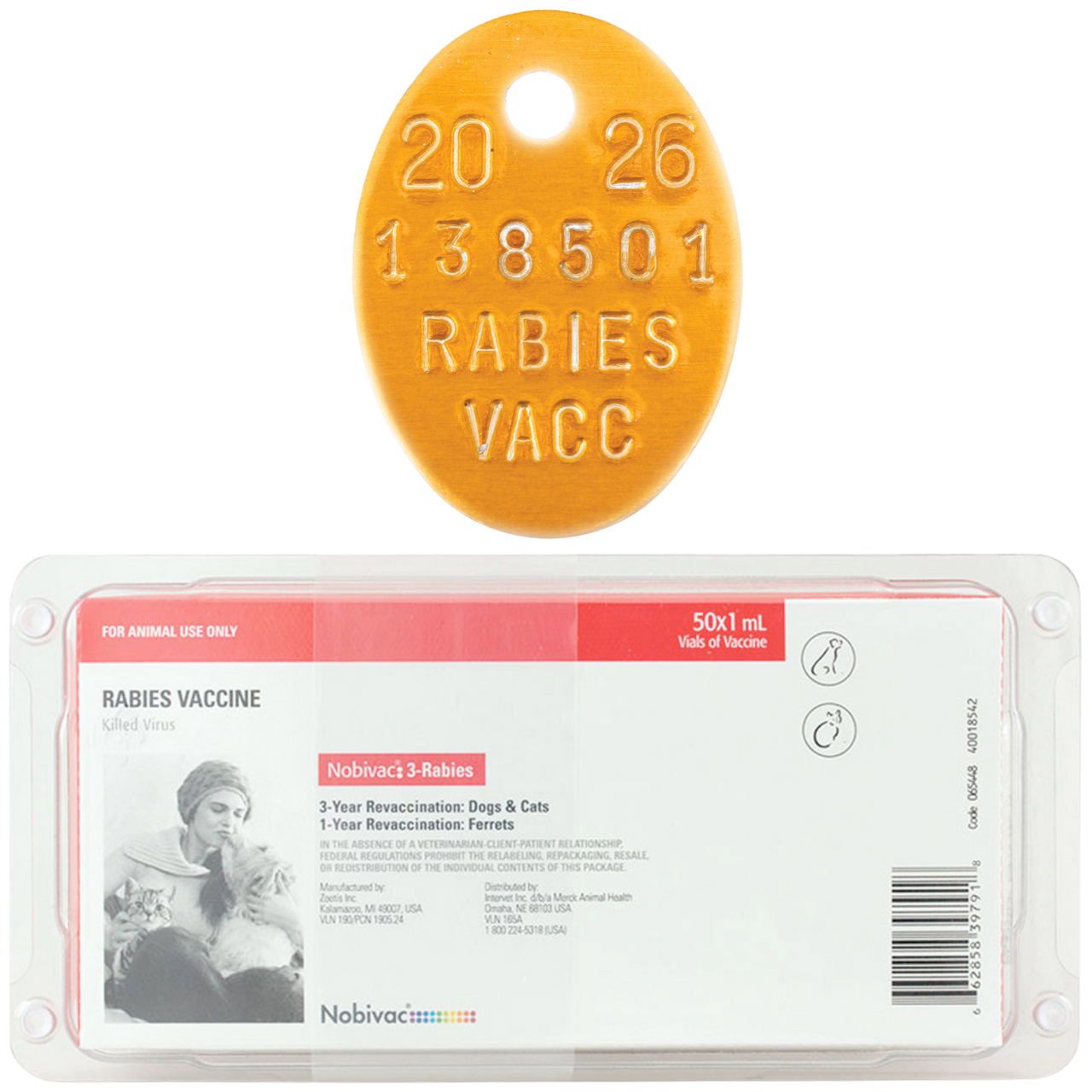 Nobivac 3-Rabies with tags | Revival Animal Health