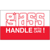 3 x 5" - "Glass - Handle With Care" Labels (Roll of 500)