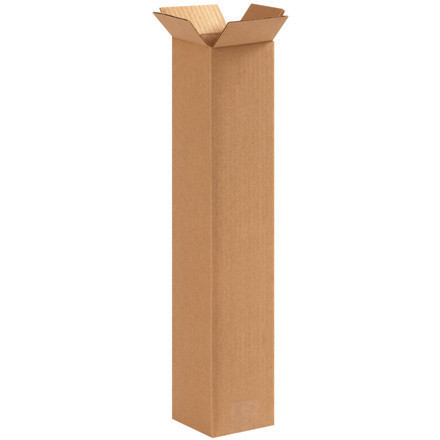 4 x 4 x 20" Tall Corrugated Boxes (Bundle of 25)