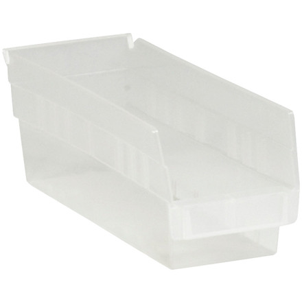 11 5/8 x 4 1/8 x 4" Clear Plastic Shelf Bin Boxes (Case of 36)