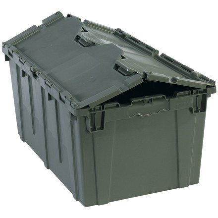 25 3/4 x 16 x 12 1/2" Gray Round Trip Tote