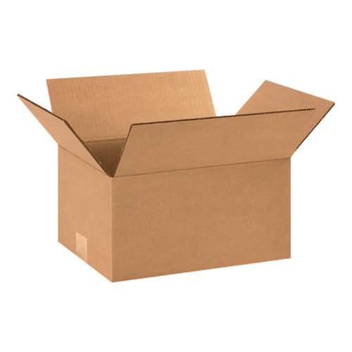 12.25"L x 9.25"W x 6"H Corrugated Box, 25-Pk