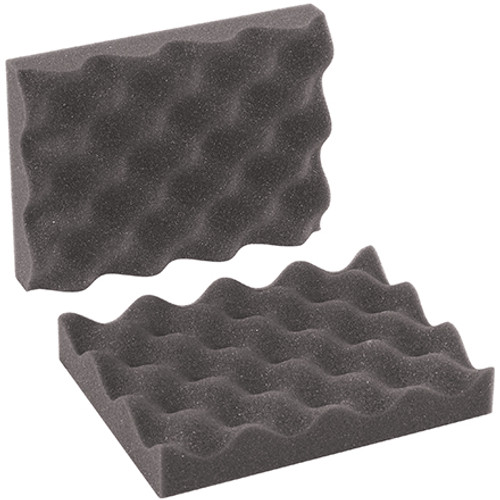 8 x 6 x 2" Charcoal Convoluted Foam Sets (Case of 48)