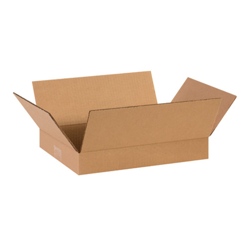 14 x 10 x 2" Flat Corrugated Boxes (Bundle of 25)