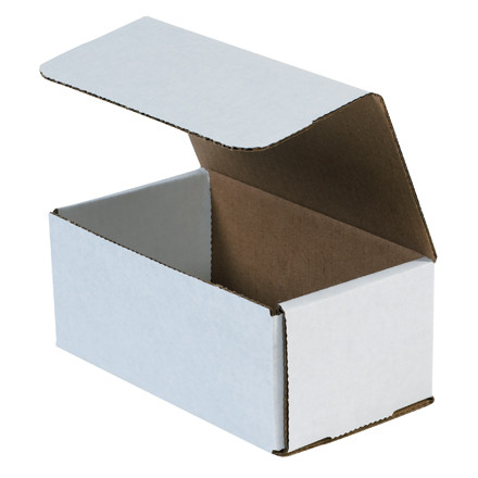 7 x 4 x 3" White Corrugated Mailers (Bundle of 50)