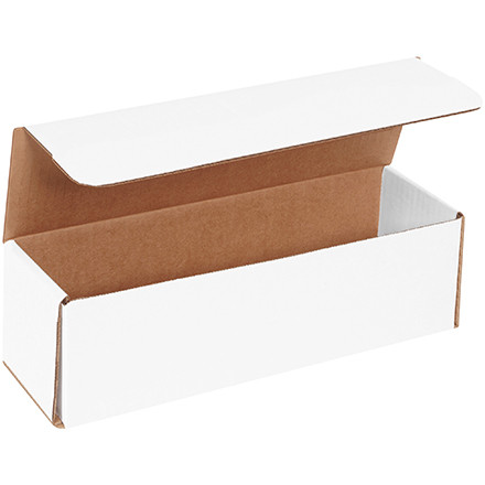 11 1/2 x 3 1/2 x 3 1/2" White Corrugated Mailers (Bundle of 50)