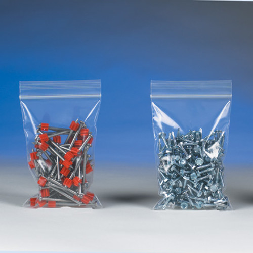 8 x 18" - 4 Mil Reclosable Poly Bags (Case of 500)