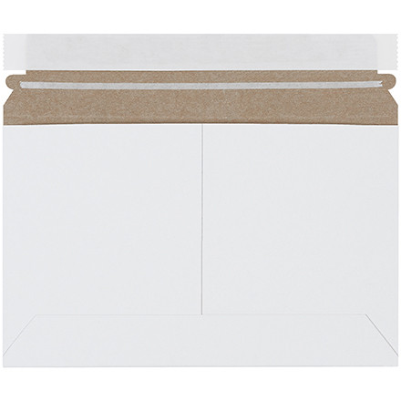 9 x 6" White Side Loading Stayflats Lite Mailers (Case of 200)