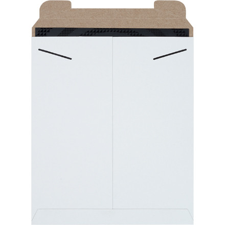 12 3/4 x 15" White Stayflats Mailers (Case of 100)
