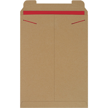13 x 18" Kraft Stayflats Mailers (100-Pack)