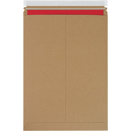 13 x 18" Kraft Self-Seal Stayflats Mailers (100-Pack)