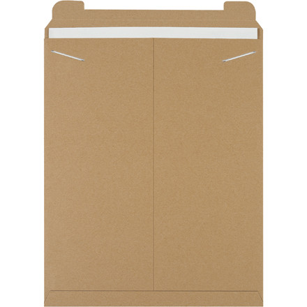 17 x 21" Kraft Stayflats Mailers (50-Pack)