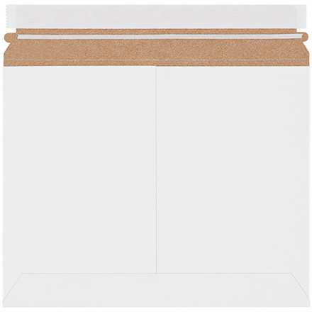 11 1/2 x 9" White Stayflats Lite Mailers (Case of 200)