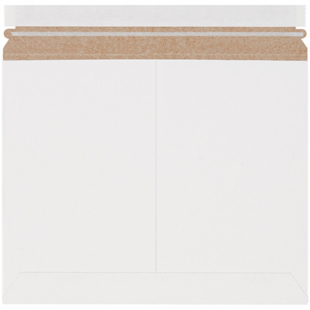 12 1/4 x 9 3/4" White Stayflats Lite Mailers (Case of 200)