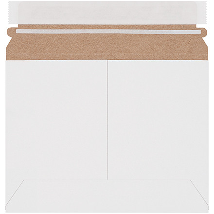 8 x 6" White Stayflats Lite Mailers (Case of 200)