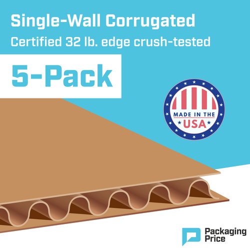 40 x 40" Corrugated Sheets (Bundle of 5)