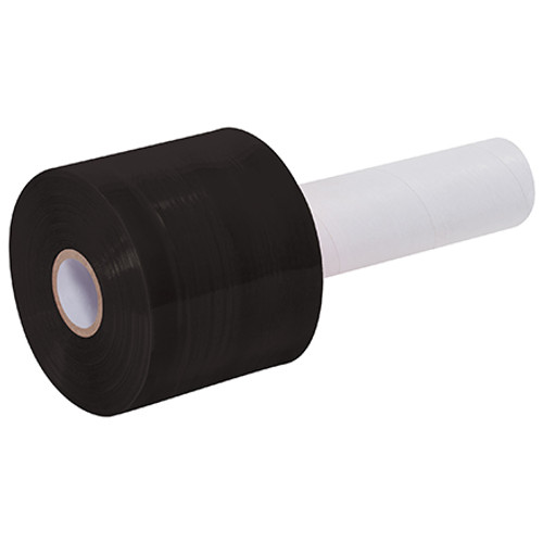 3" x 80 Gauge x 1000' Black Extended Core Bundling Film (Case of 18)