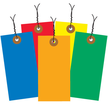2 3/4 x 1 3/8" Tyvek Pre-Wired Shipping Tag (Case of 100)