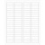 1 3/4 x 1/2" White Rectangle Laser Labels (25 Sheet Pack)