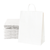 13 x 7 x 17" White Paper Shopping Bags (250-Pack)