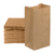 4 3⁄4 x 2 15⁄16 x 8 9⁄16" Kraft Grocery Bags (500-Pack)
