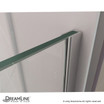 DreamLine frameless shower door handle and track system